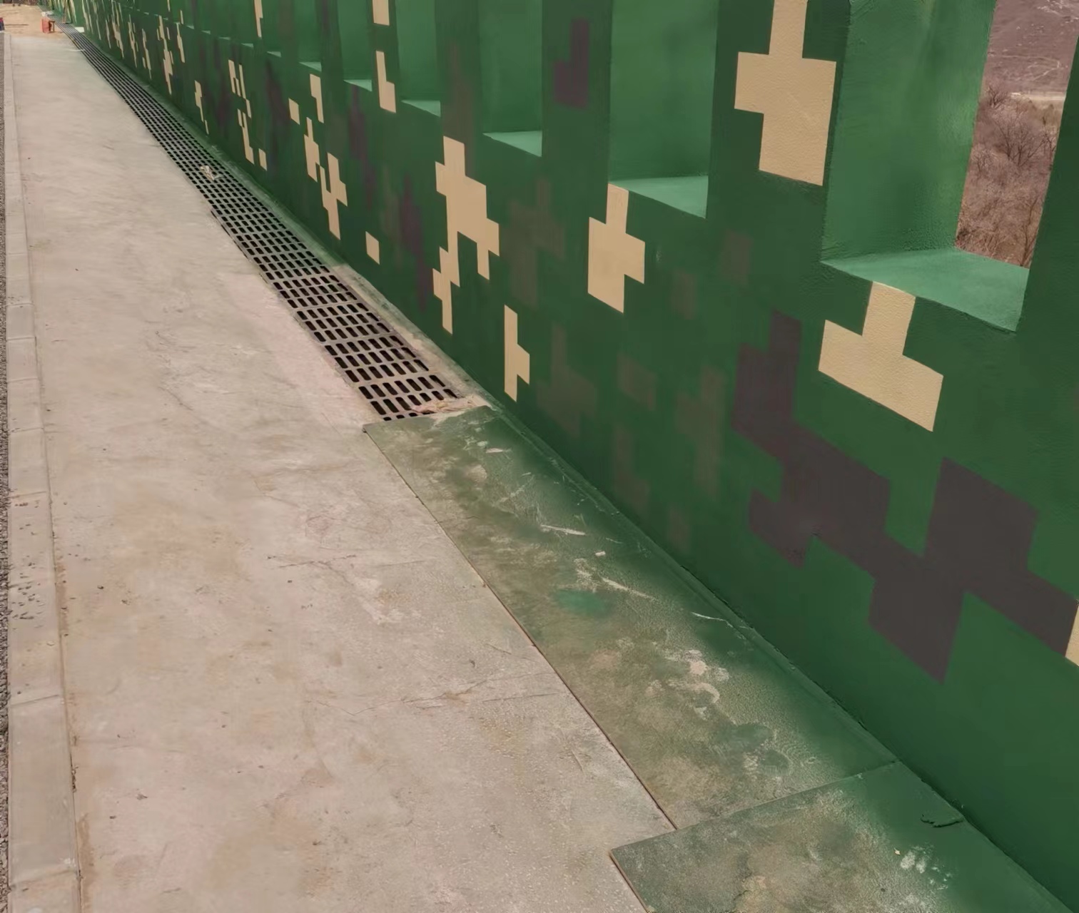 西双版纳围墙迷彩喷涂,数迷彩漆